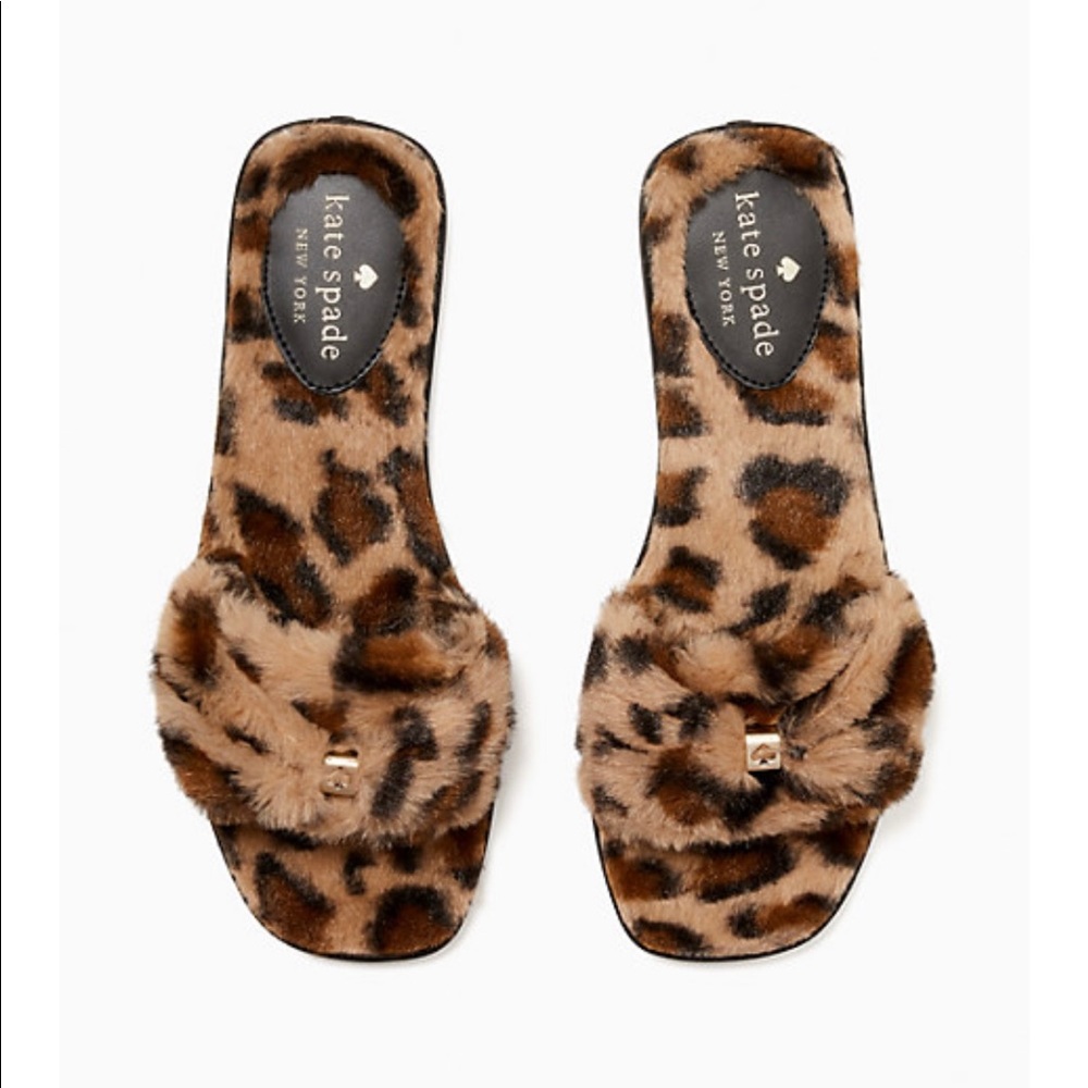 💗NWT💗Kate Spade Leopard Slippers SIZE 7